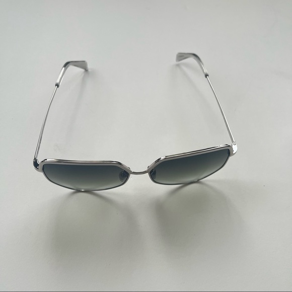 Celine 58mm Geometric Silver & Grey Sunglasses New W/ Box, Case & Cleaning Cloth - Picture 14 of 16